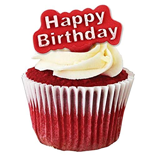 PME HB503 Ausstechformen „Happy Birthday“, für Kuchen- und Cupcake-Dekoration, 2er-Set, Standard, Weiß von PME