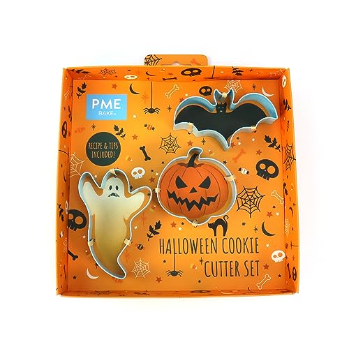 PME Halloween Plätzchenausstecher-Set mit 3 Stück, Blau von PME