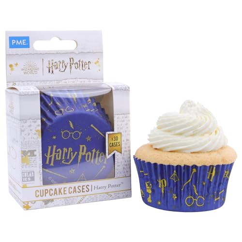 PME Harry Potter Cupcake-förmchen Folienbeschichtet, 30er-set, Zauberwelt, Silber von PME
