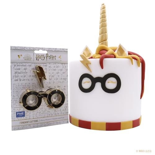 PME Harry Potter Fondant & Keks Ausstecher, 2er-set, Harrys Brille & Narbe, Groß von PME