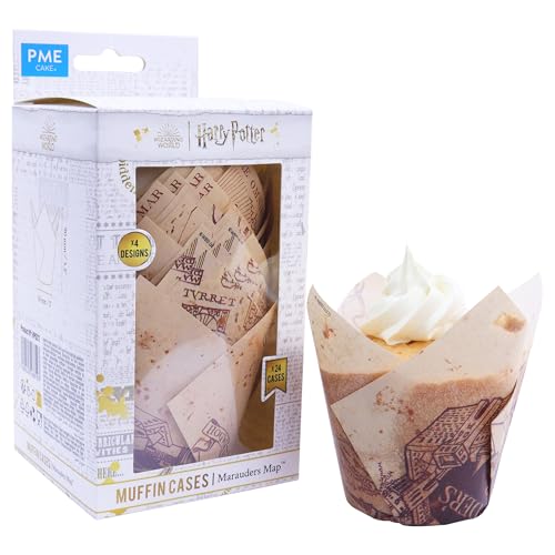 PME Harry Potter Muffin-Förmchen, 24er-set, Marauders Map von PME