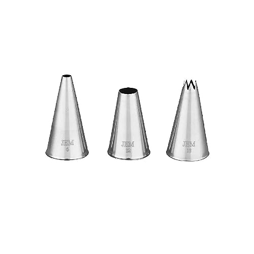 PME NZ1006 Jem Düsen Set - Bulbs & Shells Collection, 3 Stück, Edelstahl von PME