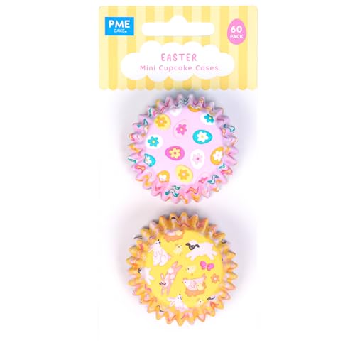 PME Oster Mini Cupcake-Förmchen Folienbeschichtet, 60 Stück von PME