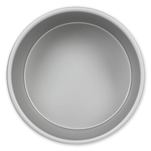 PME RND063 Anodised Aluminium Round Cake Pan 6 x 3-Inch Deep, 15.2 cm, Silber von PME