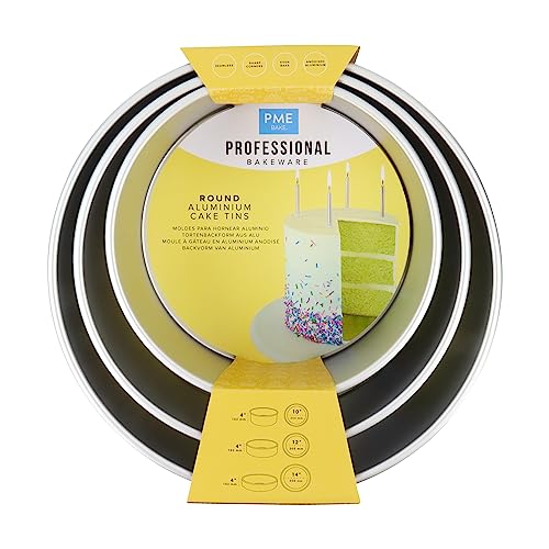 PME Runde Kuchenform - Set mit 3-101mm tiefen Formen PME Runde Kuchenform - Set mit 3-101mm tiefen Formen von PME