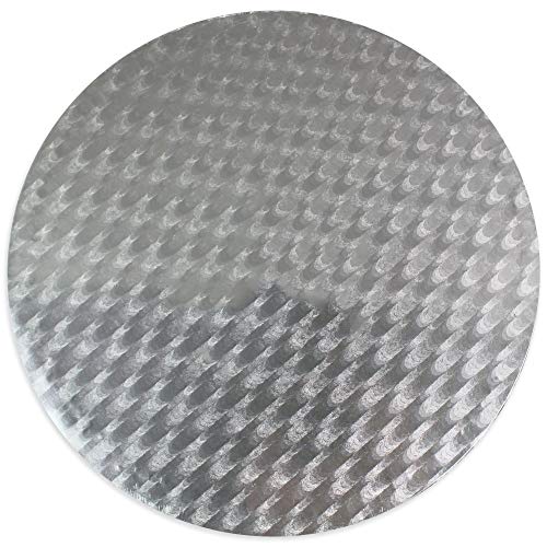 PME Runde Tortenplatte, Kunststoff, Silber, 12.7 x 0.4 x 12.7 cm von PME