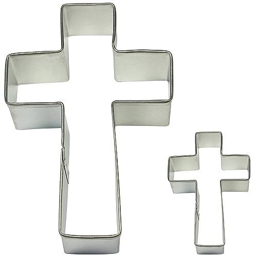 PME SC604 Cross Cookie und Cake Cutters, kleine Größen, 2er-Set, Edelstahl, Silver, 10 x 2 x 7 cm PME SC604 Cross Cookie und Cake Cutters, kleine Größen, 2er-Set, Edelstahl, Silver, 10 x 2 x 7 cm von PME