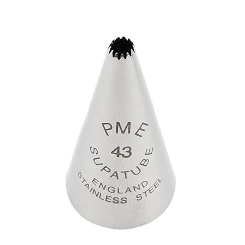 PME ST43 Supatube Nr. 43 aus nahtlosem Edelstahl mit mittelgroßem Strang, Silver, 1.72 x 1.72 x 3.5 cm von PME