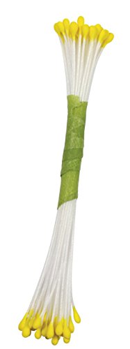 PME STAM02Y Staubgefäße für Zuckerblumen, fein, schlicht, Kunststoff, Gelb, 0.1 x 0.11 x 7.4 cm, 1 Einheiten von PME