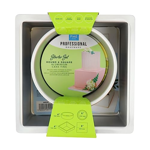 PME Kuchenform Starter Bundle Set mit 2-101mm tiefen Formen von PME