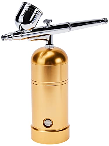 PME AB140 Airbrush-Set, tragbar, USB wiederaufladbar, für Kuchendekoration, Standard, Rotgold von PME