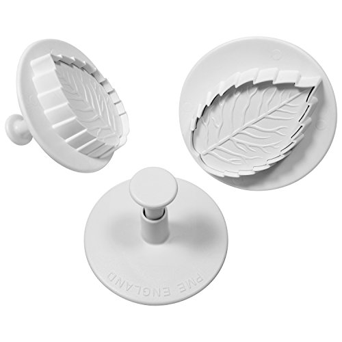 Plunger Cutters 3/Pkg-Veined Rose Leaf Plunger Cutters 3/Pkg-Veined Rose Leaf von PME