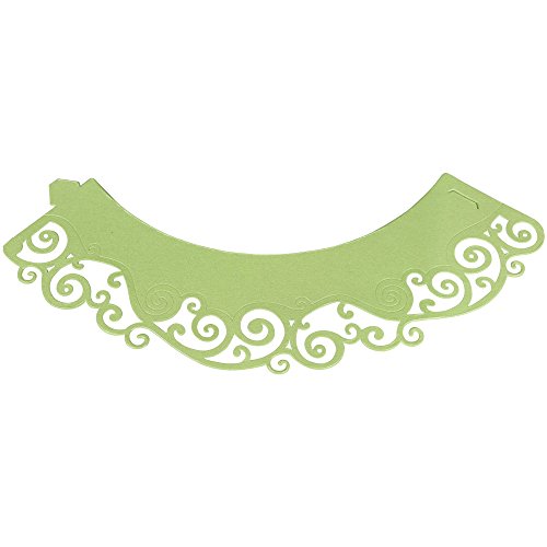 Swirls Cupcake Wrappers - Light Green von PME