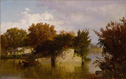 PMEFGJDPE Bekannt Deko Kunstdrucke Bilder Tier Poster Bäume am Bach im Herbst von William Trost Richards Abstrakte Leinwand Kunst für Wohnzimmerdekoration 60x90cm PMEFGJDPE Bekannt Deko Kunstdrucke Bilder Tier Poster Bäume am Bach im Herbst von William Trost Richards Abstrakte Leinwand Kunst für Wohnzimmerdekoration 60x90cm von PMEFGJDPE
