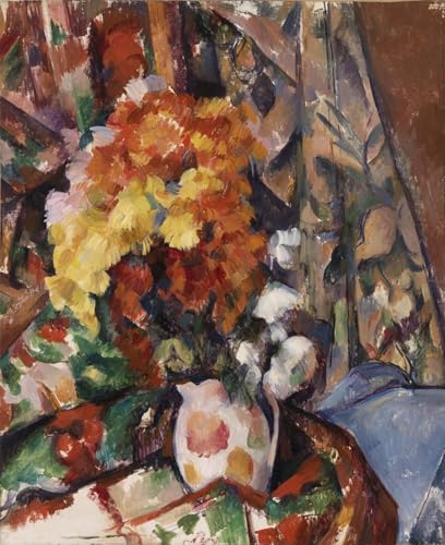 PMEFGJDPE Bekannt Deko Kunstdrucke Bilder Tier Poster Die blumenvase von paul cézanne Abstrakte Leinwand Kunst für Wohnzimmerdekoration 60x90cm von PMEFGJDPE
