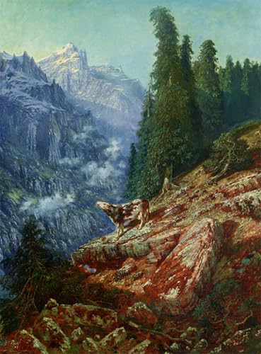 PMEFGJDPE Bekannt Deko Kunstdrucke Bilder Tier Poster Die verlorene kuh von gustave dore Abstrakte Leinwand Kunst für Wohnzimmerdekoration 60x90cm PMEFGJDPE Bekannt Deko Kunstdrucke Bilder Tier Poster Die verlorene kuh von gustave dore Abstrakte Leinwand Kunst für Wohnzimmerdekoration 60x90cm von PMEFGJDPE