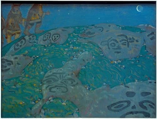 PMEFGJDPE Bekannt Deko Kunstdrucke Bilder Tier Poster Erdzauber von nikolai Konstantinowitsch Roerich Abstrakte Leinwand Kunst für Wohnzimmerdekoration 60x90cm PMEFGJDPE Bekannt Deko Kunstdrucke Bilder Tier Poster Erdzauber von nikolai Konstantinowitsch Roerich Abstrakte Leinwand Kunst für Wohnzimmerdekoration 60x90cm von PMEFGJDPE