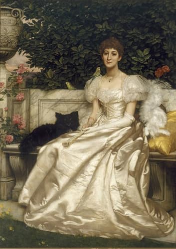 PMEFGJDPE Bekannt Deko Kunstdrucke Bilder Tier Poster Hon Violet Monckton von Edward Poynter Abstrakte Leinwand Kunst für Wohnzimmerdekoration 60x90cm PMEFGJDPE Bekannt Deko Kunstdrucke Bilder Tier Poster Hon Violet Monckton von Edward Poynter Abstrakte Leinwand Kunst für Wohnzimmerdekoration 60x90cm von PMEFGJDPE