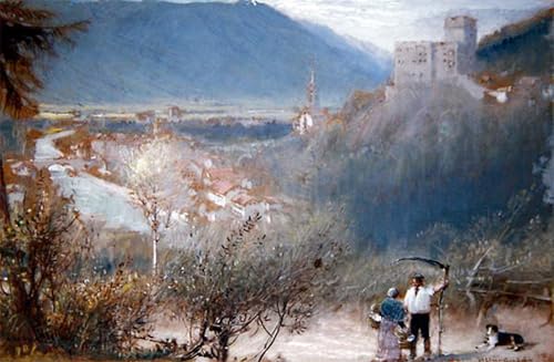 PMEFGJDPE Bekannt Deko Kunstdrucke Bilder Tier Poster Landeck von Albert Goodwin Abstrakte Leinwand Kunst für Wohnzimmerdekoration 60x90cm PMEFGJDPE Bekannt Deko Kunstdrucke Bilder Tier Poster Landeck von Albert Goodwin Abstrakte Leinwand Kunst für Wohnzimmerdekoration 60x90cm von PMEFGJDPE
