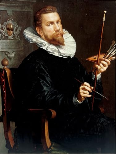 PMEFGJDPE Bekannt Deko Kunstdrucke Bilder Tier Poster Selbstporträt von Joachim Wtewael oder Utewael Abstrakte Leinwand Kunst für Wohnzimmerdekoration 60x90cm PMEFGJDPE Bekannt Deko Kunstdrucke Bilder Tier Poster Selbstporträt von Joachim Wtewael oder Utewael Abstrakte Leinwand Kunst für Wohnzimmerdekoration 60x90cm von PMEFGJDPE