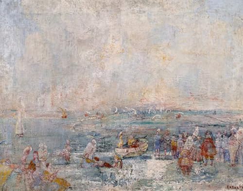 PMEFGJDPE Bekannt Deko Kunstdrucke Bilder Tier Poster der Karneval am Strand von berühmten Künstlern Abstrakte Leinwand Kunst für Wohnzimmerdekoration 60x90cm von PMEFGJDPE