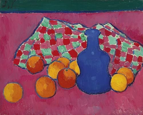 PMEFGJDPE Bekannt Dekorative Bilder Graffiti Wandbild Blaue Vase mit orangen von alexej von jawlensky Graffiti Leinwanddruck für Wanddekoration 60x90cm PMEFGJDPE Bekannt Dekorative Bilder Graffiti Wandbild Blaue Vase mit orangen von alexej von jawlensky Graffiti Leinwanddruck für Wanddekoration 60x90cm von PMEFGJDPE