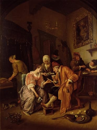PMEFGJDPE Bekannt Dekorative Bilder Graffiti Wandbild Kranker alter Mann von Jan Havickszoon Steen Graffiti Leinwanddruck für Wanddekoration 60x90cm PMEFGJDPE Bekannt Dekorative Bilder Graffiti Wandbild Kranker alter Mann von Jan Havickszoon Steen Graffiti Leinwanddruck für Wanddekoration 60x90cm von PMEFGJDPE
