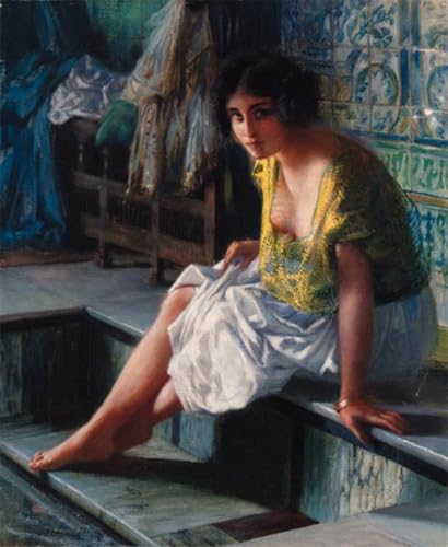 PMEFGJDPE Bekannt Leinwand Wandkunst Malerei Wandkunst Der badende von ferdinand max bredt Mode Leinwand Malerei für Office Home Decor 60x90cm von PMEFGJDPE