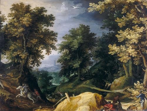 PMEFGJDPE Bekannt Leinwand Wandkunst Malerei Wandkunst Landschaft mit Hasenjagd von Paul Bril Mode Leinwand Malerei für Office Home Decor 60x90cm PMEFGJDPE Bekannt Leinwand Wandkunst Malerei Wandkunst Landschaft mit Hasenjagd von Paul Bril Mode Leinwand Malerei für Office Home Decor 60x90cm von PMEFGJDPE
