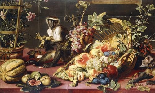 PMEFGJDPE Bekannt Leinwand Wandkunst Malerei Wandkunst ein verschütteter Obstkorb auf einem drapierten Tisch mit Tier von Frans Snyders oder Snijders für Office Home Decor 60x90cm PMEFGJDPE Bekannt Leinwand Wandkunst Malerei Wandkunst ein verschütteter Obstkorb auf einem drapierten Tisch mit Tier von Frans Snyders oder Snijders für Office Home Decor 60x90cm von PMEFGJDPE