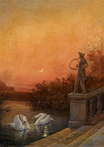 PMEFGJDPE Bekannt Poster Kunstdrucke Porträts Wandkunst Dämmerung bei schloss Moritzburg von carl gustav carus Leinwand Ölgemälde für Heimtextilien 60x90cm PMEFGJDPE Bekannt Poster Kunstdrucke Porträts Wandkunst Dämmerung bei schloss Moritzburg von carl gustav carus Leinwand Ölgemälde für Heimtextilien 60x90cm von PMEFGJDPE