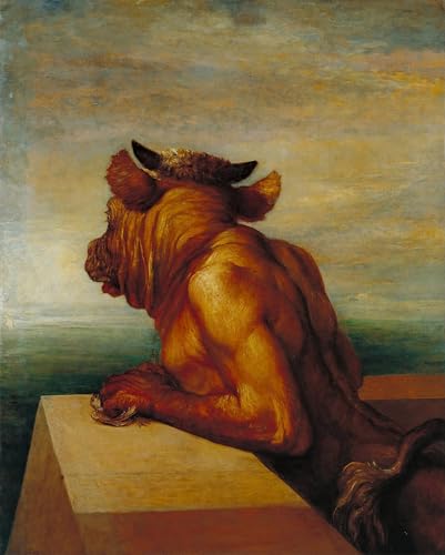 PMEFGJDPE Bekannt Poster Kunstdrucke Porträts Wandkunst Der Minotaurus von George Frederick Watts Leinwand Ölgemälde für Heimtextilien 60x90cm PMEFGJDPE Bekannt Poster Kunstdrucke Porträts Wandkunst Der Minotaurus von George Frederick Watts Leinwand Ölgemälde für Heimtextilien 60x90cm von PMEFGJDPE