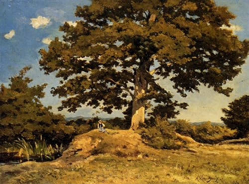 PMEFGJDPE Bekannt Poster Kunstdrucke Porträts Wandkunst Der große baum von henri- harpignies Leinwand Ölgemälde für Heimtextilien 60x90cm PMEFGJDPE Bekannt Poster Kunstdrucke Porträts Wandkunst Der große baum von henri- harpignies Leinwand Ölgemälde für Heimtextilien 60x90cm von PMEFGJDPE