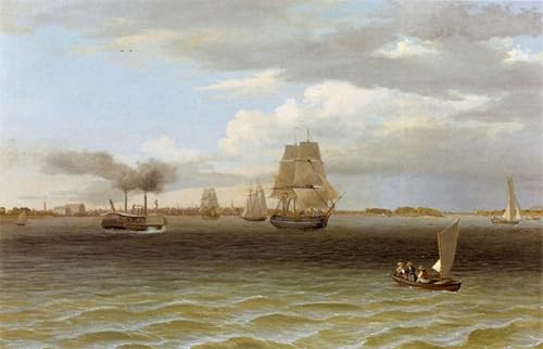 PMEFGJDPE Bekannt Poster Kunstdrucke Porträts Wandkunst Hafen von philadelphia von birke Leinwand Ölgemälde für Heimtextilien 60x90cm von PMEFGJDPE