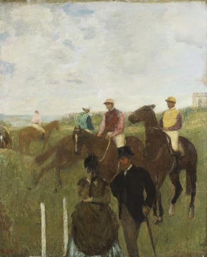PMEFGJDPE Bekannt Poster Kunstdrucke Porträts Wandkunst Joeckeys Auf Der Rennbahn Von Edgar Degas Leinwand Ölgemälde für Heimtextilien 60x90cm PMEFGJDPE Bekannt Poster Kunstdrucke Porträts Wandkunst Joeckeys Auf Der Rennbahn Von Edgar Degas Leinwand Ölgemälde für Heimtextilien 60x90cm von PMEFGJDPE