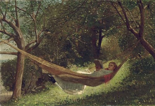 PMEFGJDPE Bekannt Poster Kunstdrucke Porträts Wandkunst Mädchen in der hängematte von winslow homer Leinwand Ölgemälde für Heimtextilien 60x90cm PMEFGJDPE Bekannt Poster Kunstdrucke Porträts Wandkunst Mädchen in der hängematte von winslow homer Leinwand Ölgemälde für Heimtextilien 60x90cm von PMEFGJDPE