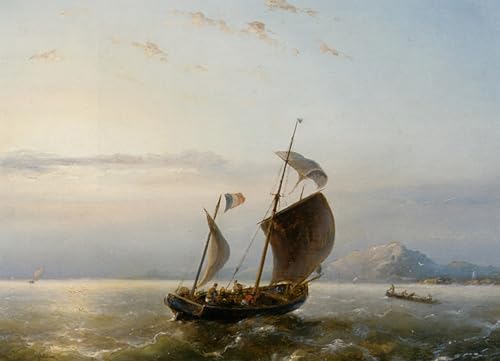 PMEFGJDPE Bekannt Poster Kunstdrucke Porträts Wandkunst Schifffahrt in der nähe des havre von nicolaas Riegen Leinwand Ölgemälde für Heimtextilien 60x90cm PMEFGJDPE Bekannt Poster Kunstdrucke Porträts Wandkunst Schifffahrt in der nähe des havre von nicolaas Riegen Leinwand Ölgemälde für Heimtextilien 60x90cm von PMEFGJDPE