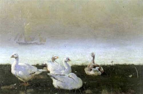 PMEFGJDPE Bekannt Poster Kunstdrucke Porträts Wandkunst Schneegänse am Meer Frank Richards Rba Leinwand Ölgemälde für Heimtextilien 60x90cm PMEFGJDPE Bekannt Poster Kunstdrucke Porträts Wandkunst Schneegänse am Meer Frank Richards Rba Leinwand Ölgemälde für Heimtextilien 60x90cm von PMEFGJDPE