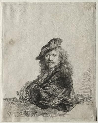 PMEFGJDPE Bekannt Poster Kunstdrucke Porträts Wandkunst Selbstporträt auf einem Steinbrett gelehnt von Rembrandt Van Rijn Leinwand Ölgemälde für Heimtextilien 60x90cm PMEFGJDPE Bekannt Poster Kunstdrucke Porträts Wandkunst Selbstporträt auf einem Steinbrett gelehnt von Rembrandt Van Rijn Leinwand Ölgemälde für Heimtextilien 60x90cm von PMEFGJDPE