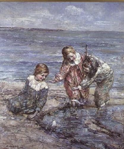 PMEFGJDPE Bekannt Poster Kunstdrucke Porträts Wandkunst The Rock Pool von Edward Atkinson Hornel Leinwand Ölgemälde für Heimtextilien 60x90cm PMEFGJDPE Bekannt Poster Kunstdrucke Porträts Wandkunst The Rock Pool von Edward Atkinson Hornel Leinwand Ölgemälde für Heimtextilien 60x90cm von PMEFGJDPE