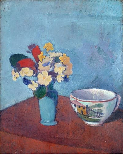 PMEFGJDPE Bekannt Poster Kunstdrucke Porträts Wandkunst Vase mit Blumen und Tasse von Emile Bernard Leinwand Ölgemälde für Heimtextilien 60x90cm PMEFGJDPE Bekannt Poster Kunstdrucke Porträts Wandkunst Vase mit Blumen und Tasse von Emile Bernard Leinwand Ölgemälde für Heimtextilien 60x90cm von PMEFGJDPE