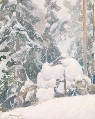 PMEFGJDPE Bekannt Poster Kunstdrucke Porträts Wandkunst Winterlandschaft von Pekka Halonen Leinwand Ölgemälde für Heimtextilien 60x90cm PMEFGJDPE Bekannt Poster Kunstdrucke Porträts Wandkunst Winterlandschaft von Pekka Halonen Leinwand Ölgemälde für Heimtextilien 60x90cm von PMEFGJDPE