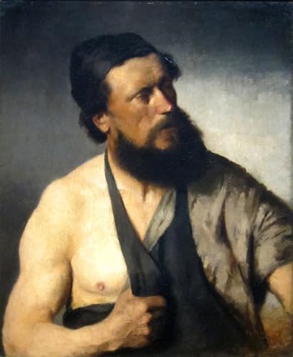 PMEFGJDPE Bekannt Poster Kunstdrucke Porträts Wandkunst der Dorfschmied von Mihály Munkácsy Leinwand Ölgemälde für Heimtextilien 60x90cm von PMEFGJDPE
