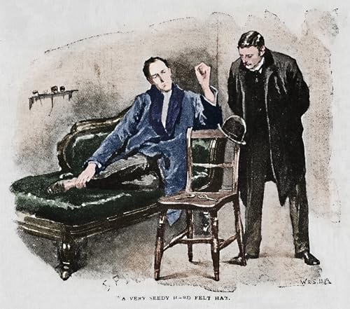 PMEFGJDPE Bekannt Poster Kunstdrucke Porträts Wandkunst ein sehr schäbiger Hartfilzhut von Sidney Paget Leinwand Ölgemälde für Heimtextilien 60x90cm von PMEFGJDPE