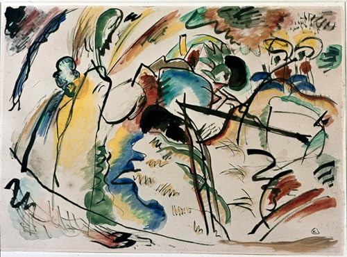 PMEFGJDPE Bekannt Poster Wandbilder Gemalde Kunst Poster Expressionismus: Studium der Malerei mit weißer Form von Wassily Kandinsky Vintage Leinwandkunst für Schlafzimmer Home Decor 60x90cm PMEFGJDPE Bekannt Poster Wandbilder Gemalde Kunst Poster Expressionismus: Studium der Malerei mit weißer Form von Wassily Kandinsky Vintage Leinwandkunst für Schlafzimmer Home Decor 60x90cm von PMEFGJDPE