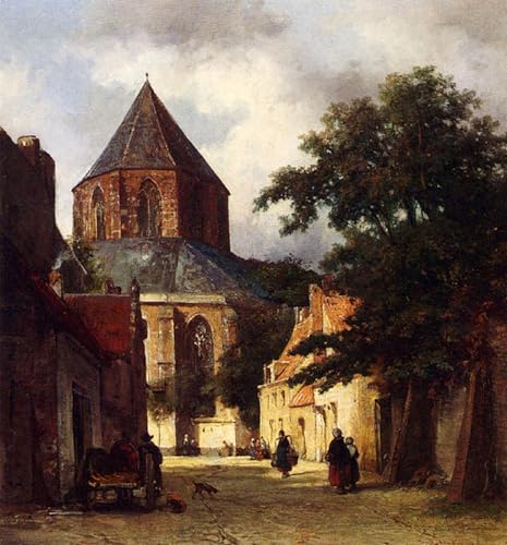 PMEFGJDPE Bekannt Poster Wandbilder Gemalde Kunst Poster Figuren in den straßen einer Holländischen Stadt Eine Kirche im hintergrund von johannes bosboom für Schlafzimmer Home Decor 60x90cm PMEFGJDPE Bekannt Poster Wandbilder Gemalde Kunst Poster Figuren in den straßen einer Holländischen Stadt Eine Kirche im hintergrund von johannes bosboom für Schlafzimmer Home Decor 60x90cm von PMEFGJDPE