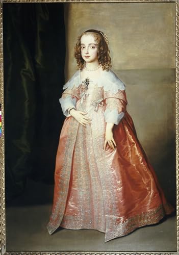 PMEFGJDPE Bekannt Poster Wandbilder Gemalde Kunst Poster Porträt von Mary Royal vonVan Dyck Vintage Leinwandkunst für Schlafzimmer Home Decor 60x90cm von PMEFGJDPE