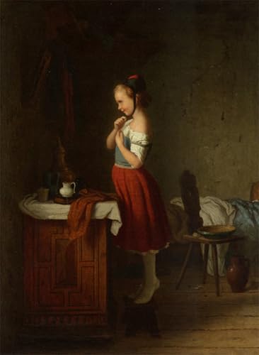 PMEFGJDPE Bekannt Poster Wandbilder Gemalde Kunst Poster Sonntag mutzchen von johann georg meyer von bremen Vintage Leinwandkunst für Schlafzimmer Home Decor 60x90cm PMEFGJDPE Bekannt Poster Wandbilder Gemalde Kunst Poster Sonntag mutzchen von johann georg meyer von bremen Vintage Leinwandkunst für Schlafzimmer Home Decor 60x90cm von PMEFGJDPE