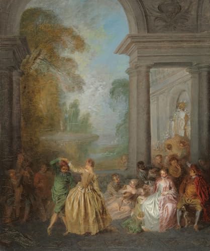 PMEFGJDPE Bekannt Poster Wandbilder Gemalde Kunst Poster Tänzer in einem Pavillon von Jean Baptiste Pater Vintage Leinwandkunst für Schlafzimmer Home Decor 60x90cm PMEFGJDPE Bekannt Poster Wandbilder Gemalde Kunst Poster Tänzer in einem Pavillon von Jean Baptiste Pater Vintage Leinwandkunst für Schlafzimmer Home Decor 60x90cm von PMEFGJDPE