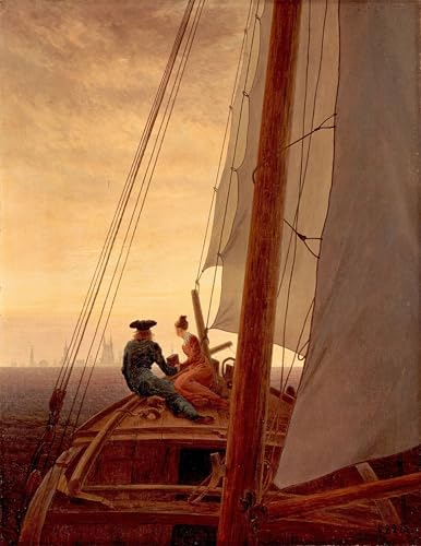 PMEFGJDPE Bekannt Poster Wandbilder Gemalde Kunst Poster auf dem Matrosen von Caspar David Friedrich Vintage Leinwandkunst für Schlafzimmer Home Decor 60x90cm PMEFGJDPE Bekannt Poster Wandbilder Gemalde Kunst Poster auf dem Matrosen von Caspar David Friedrich Vintage Leinwandkunst für Schlafzimmer Home Decor 60x90cm von PMEFGJDPE